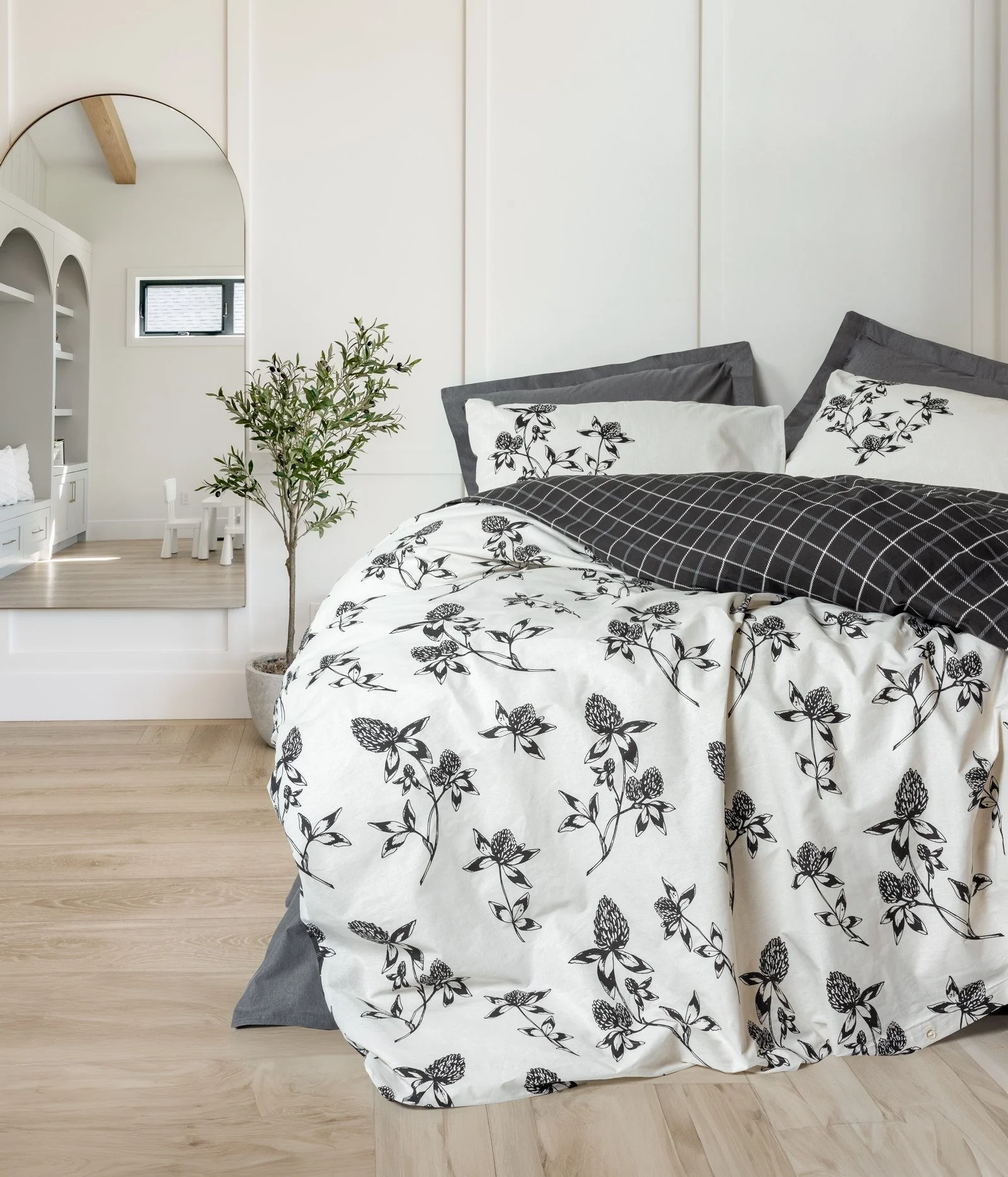 Balance Ranforce Çift Kişilik Nevresim Takımı Ohia Antrasit