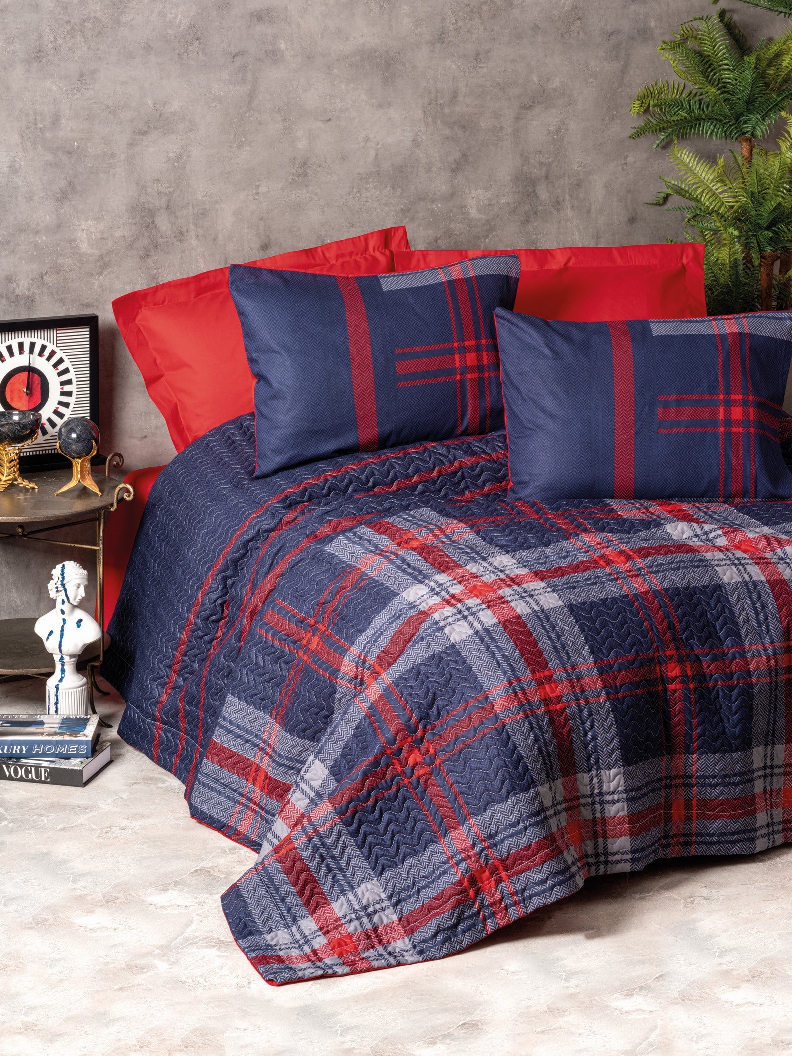 Masculine Çift Kişilik Set Abel Kırmızı