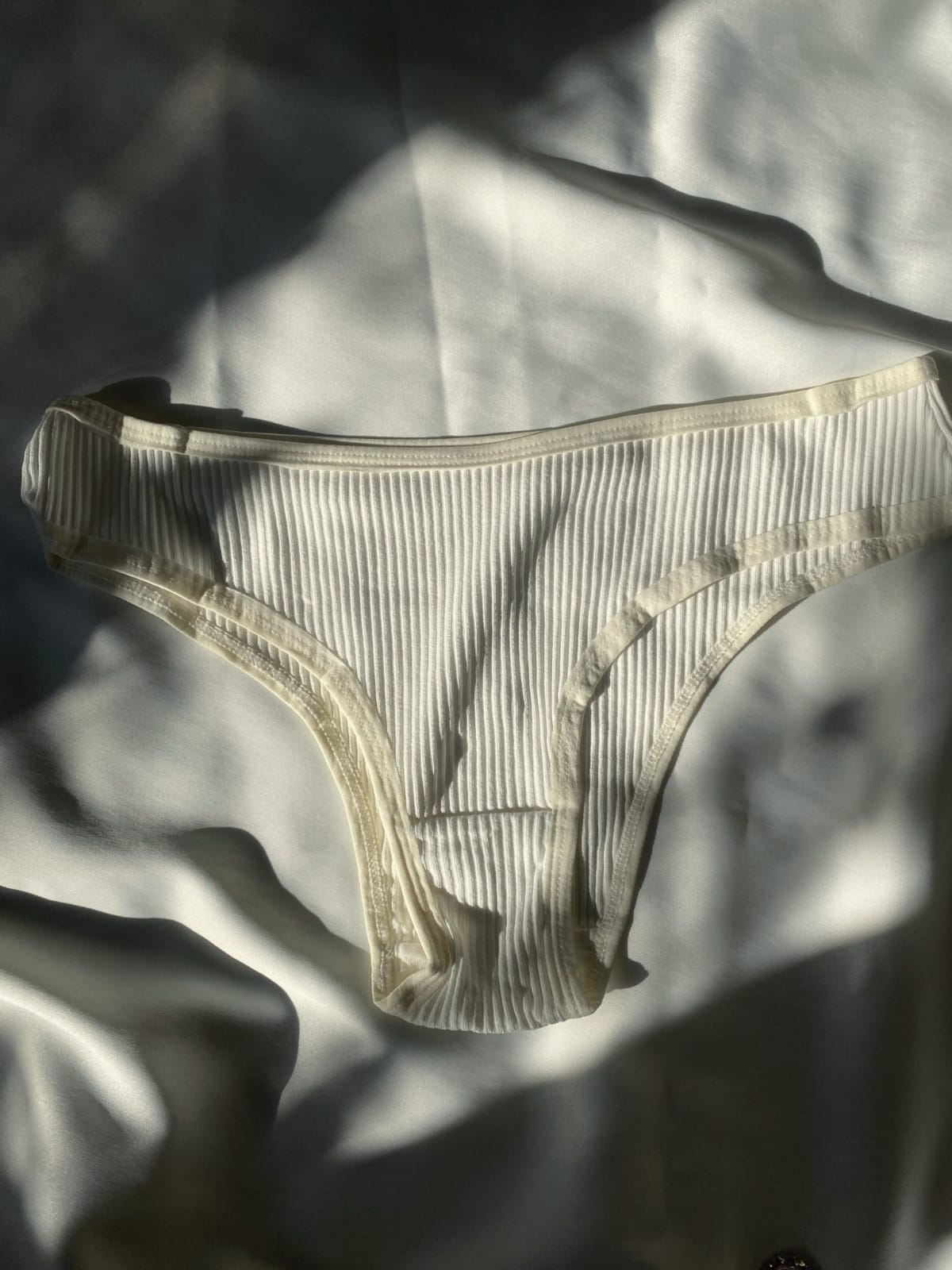 Privee Pure Cotton Kırık Beyaz Balenli Pamuklu Sütyen Takım
