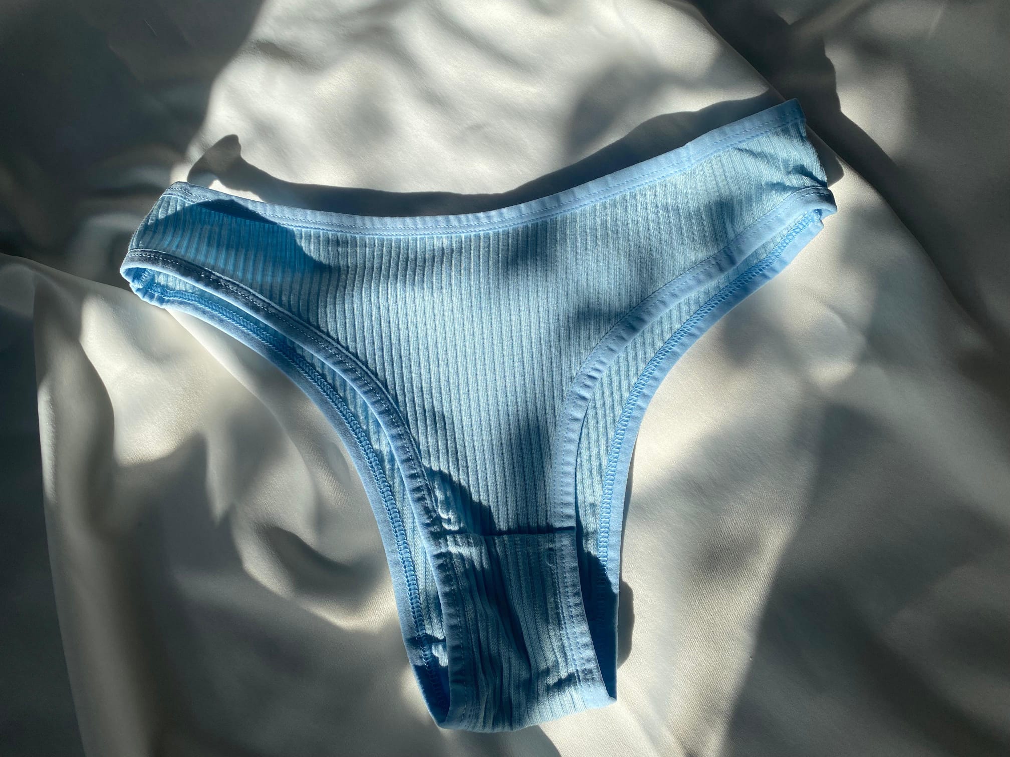 Privée Pure Cotton Buz Mavisi Balenli Pamuklu Sütyen Takım