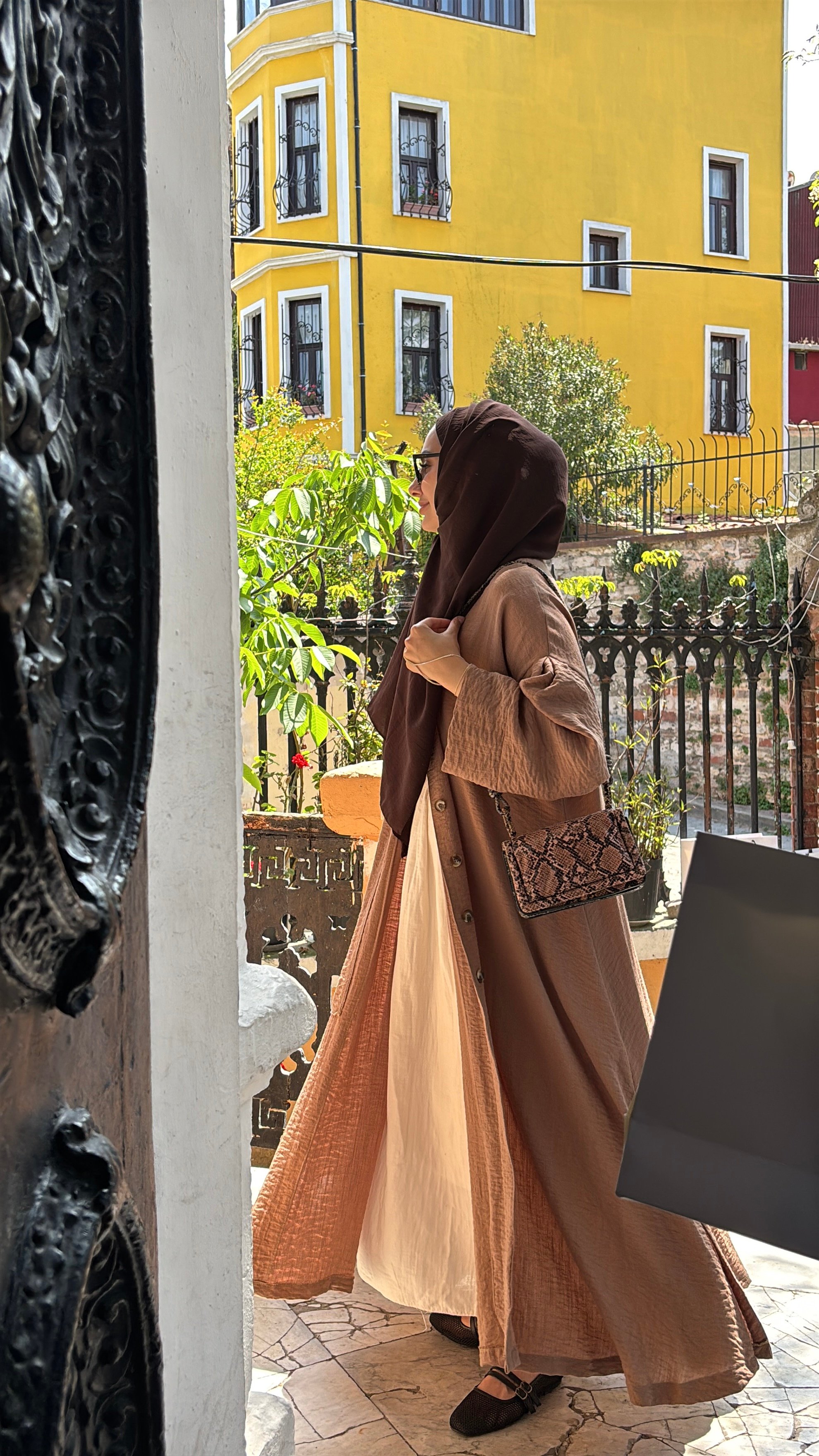 Camel Linen Keten Ferace