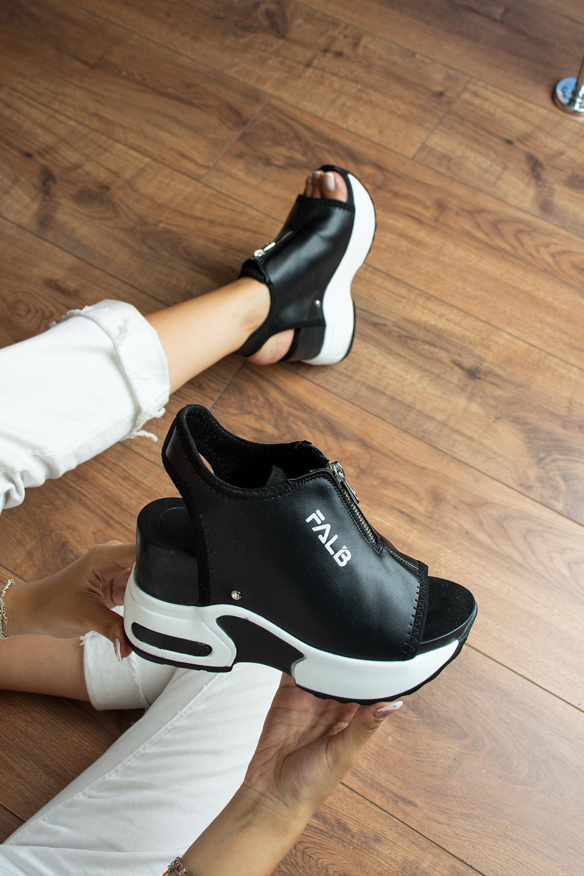 Modanizm Falb Siyah Spor Sandalet