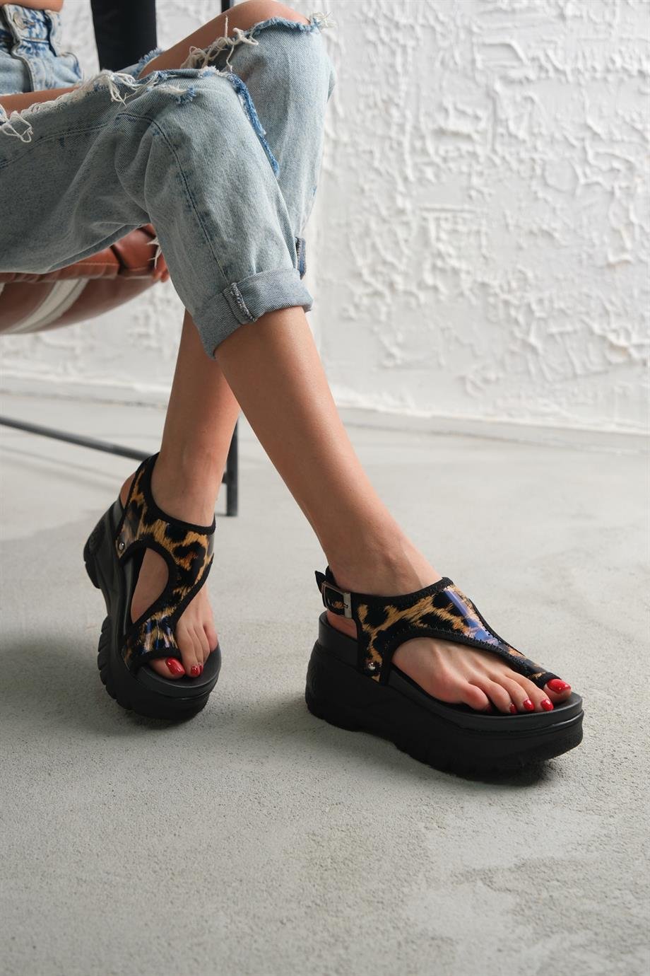 Modanizm Minx Siyah Spor Sandalet