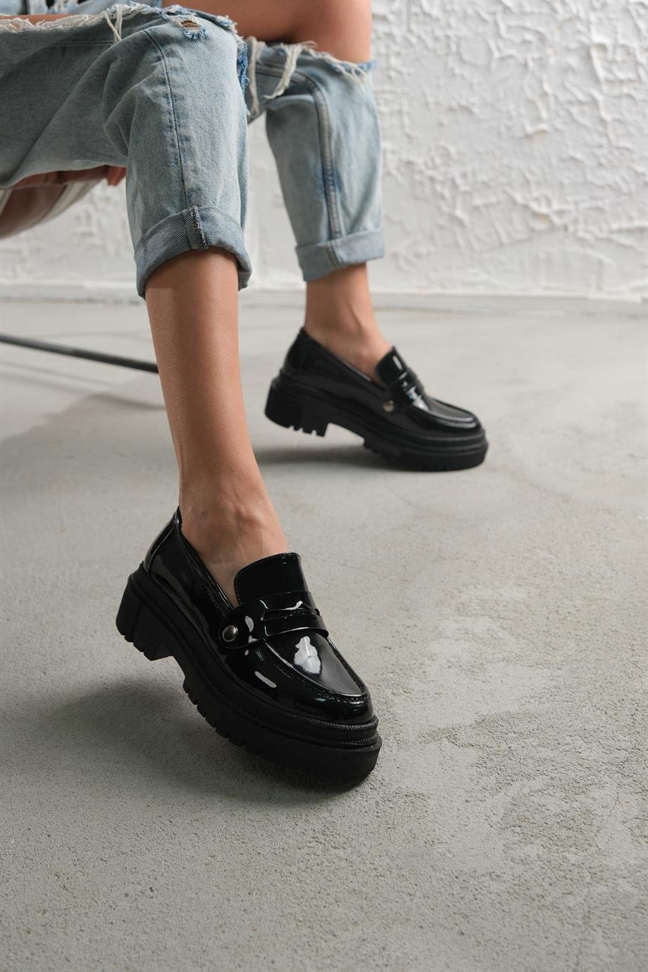 Modanizm Daiko Siyah Rugan Spor Ayakkabı