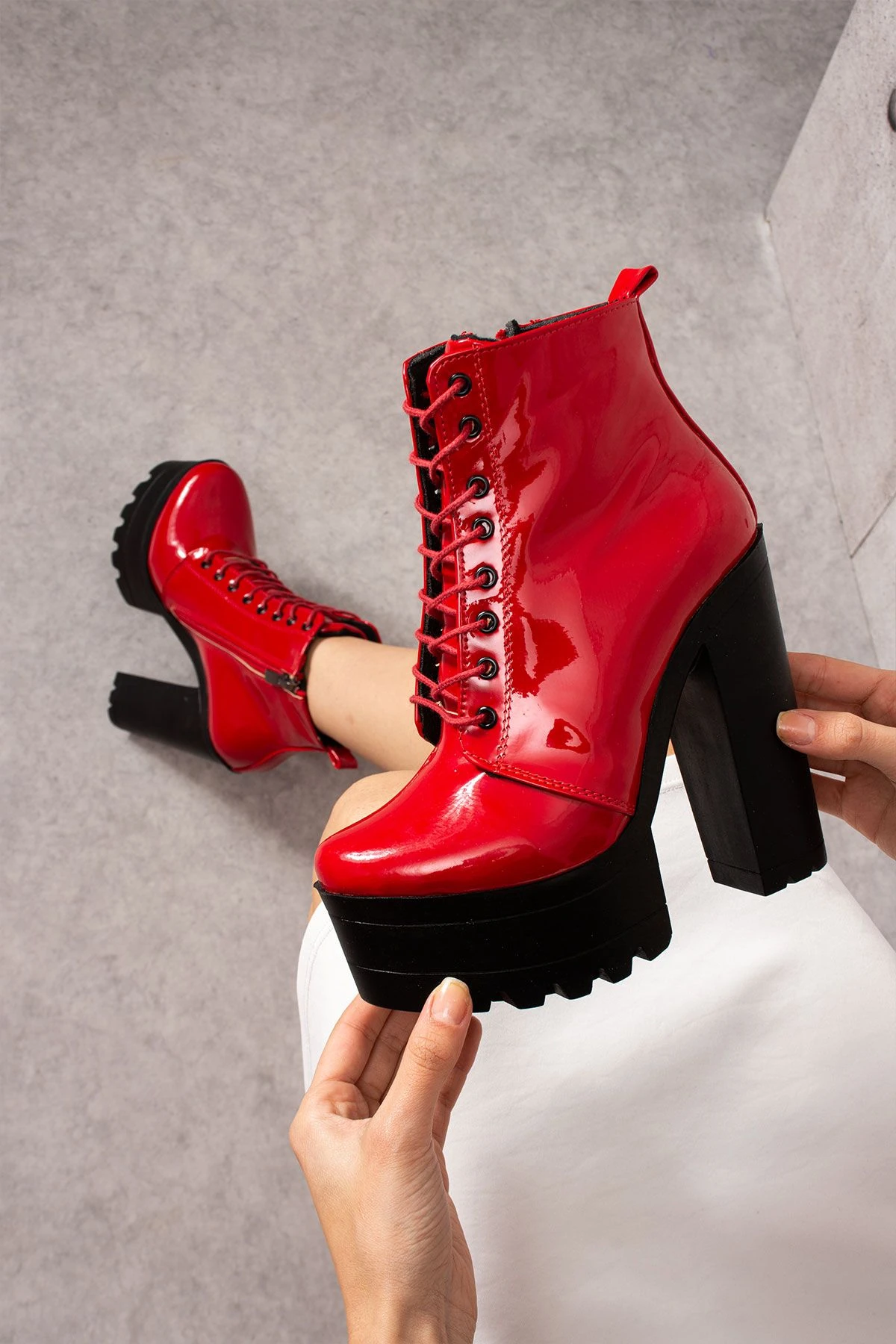 Modanizm Doenow Topuklu Deri Bot