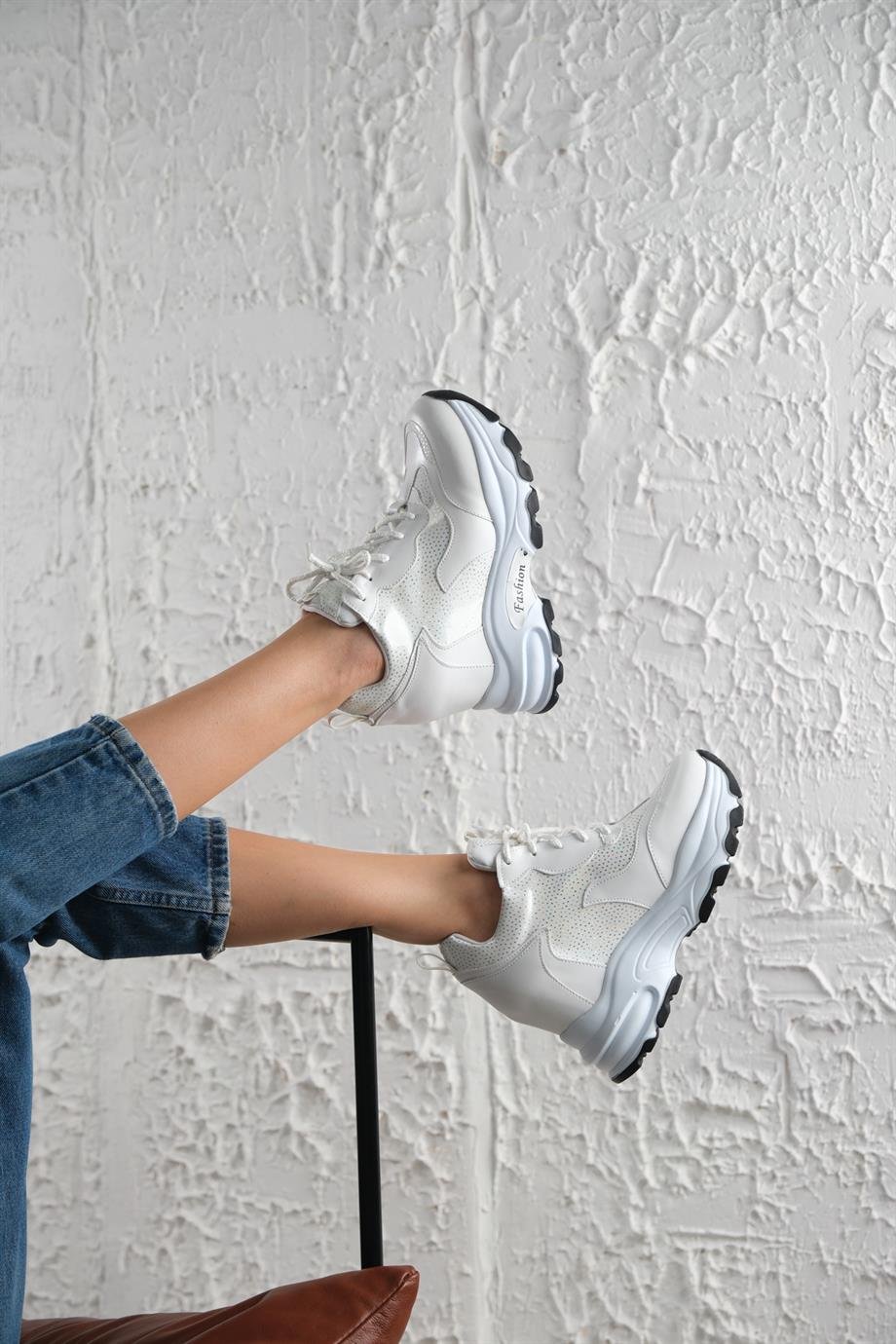 Modanizm Neo Gizli Topuklu Beyaz Spor Ayakkabı