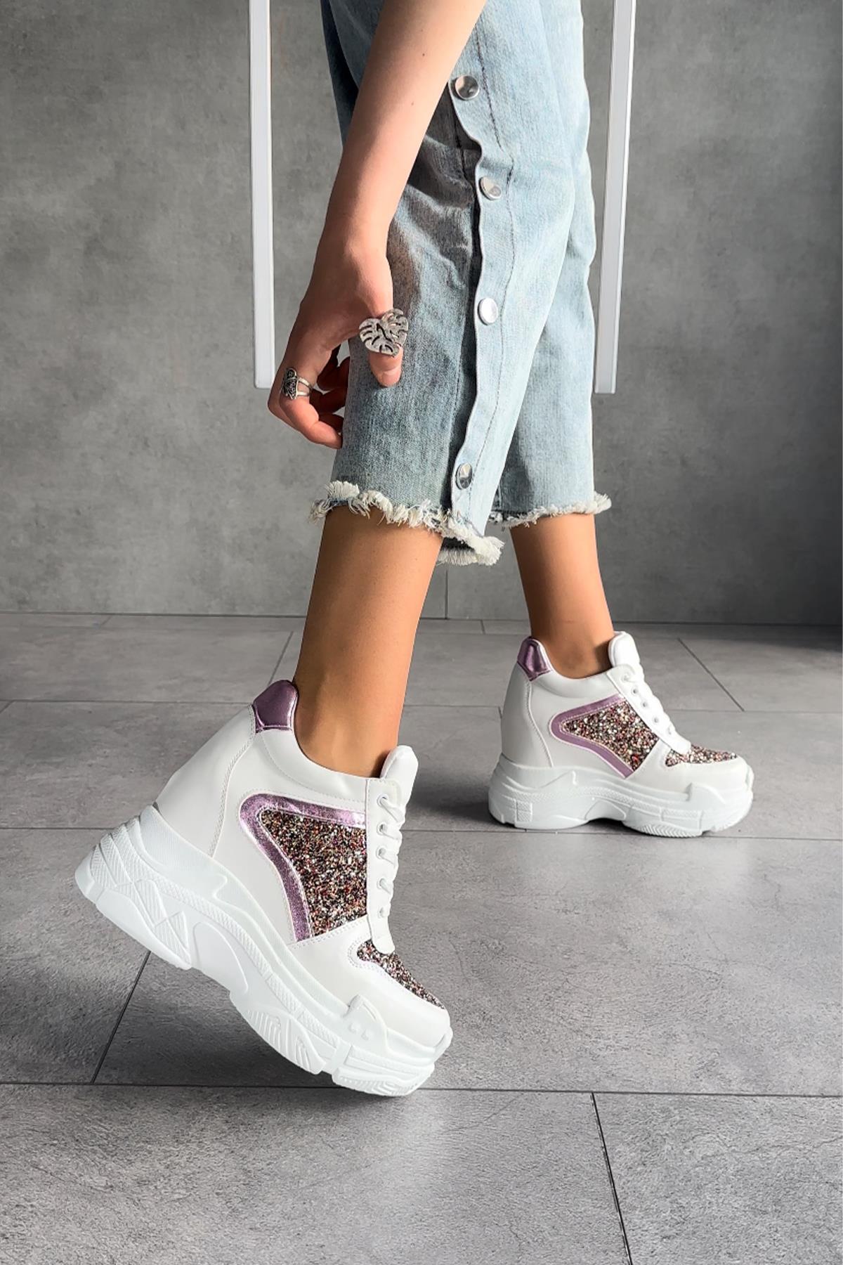 Glitterie Dolgu Spor Ayakkabı