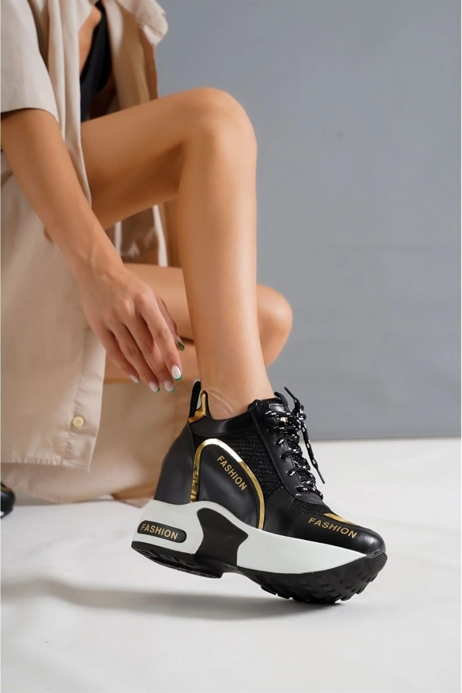 Jully Gizli Topuklu Spor Ayakkabı