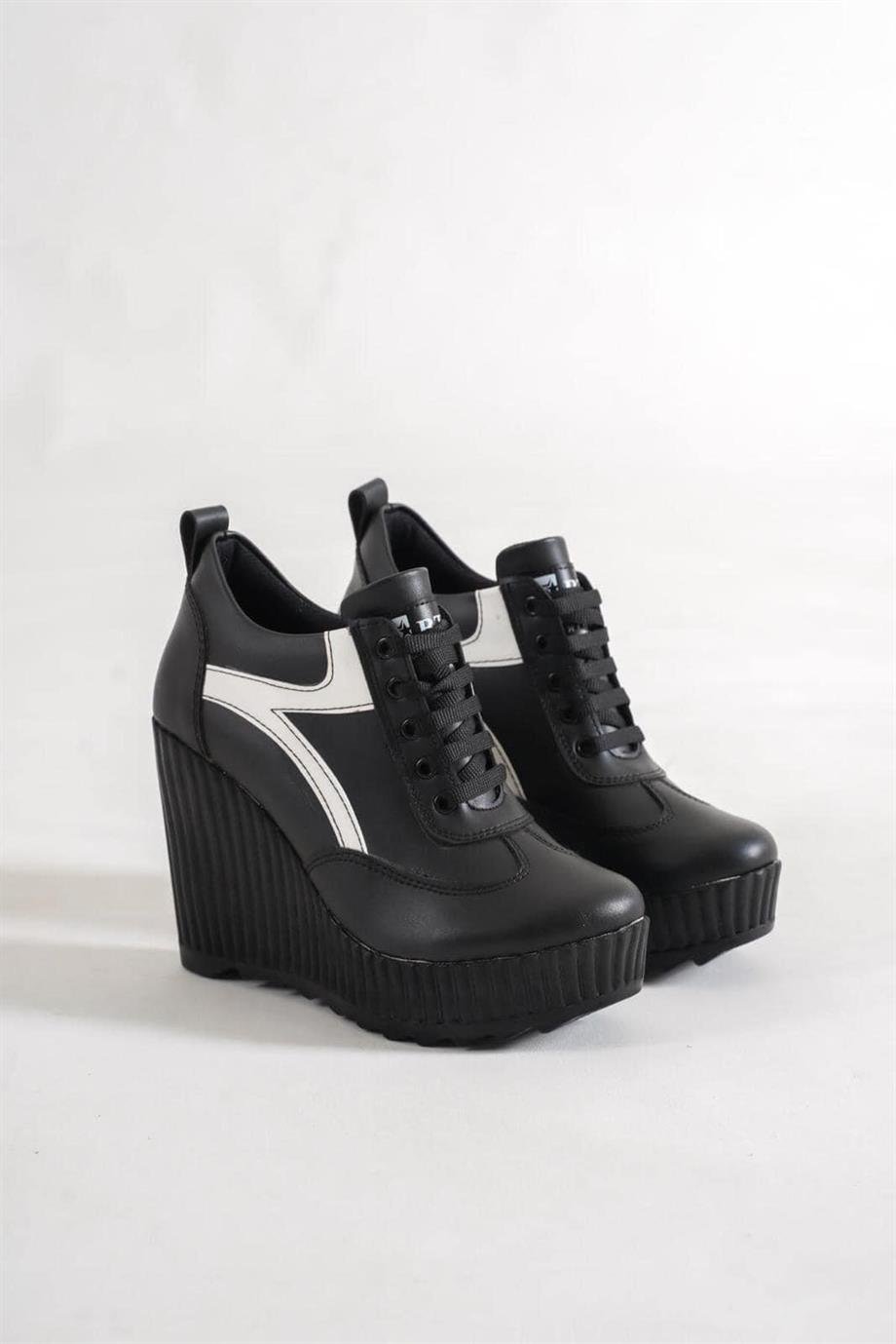 Modanizm Allen Siyah Platform Spor Bot