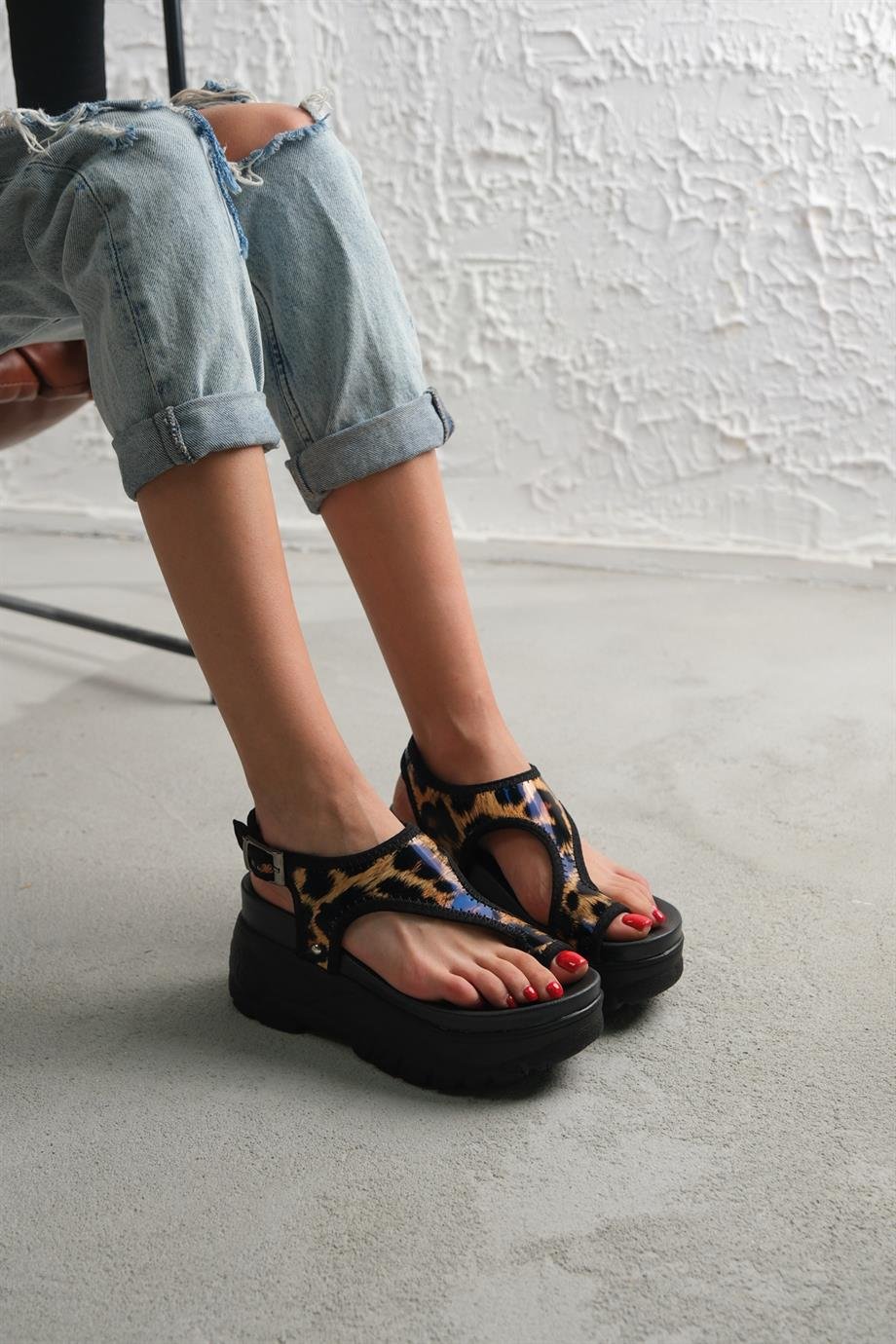 Modanizm Minx Siyah Spor Sandalet