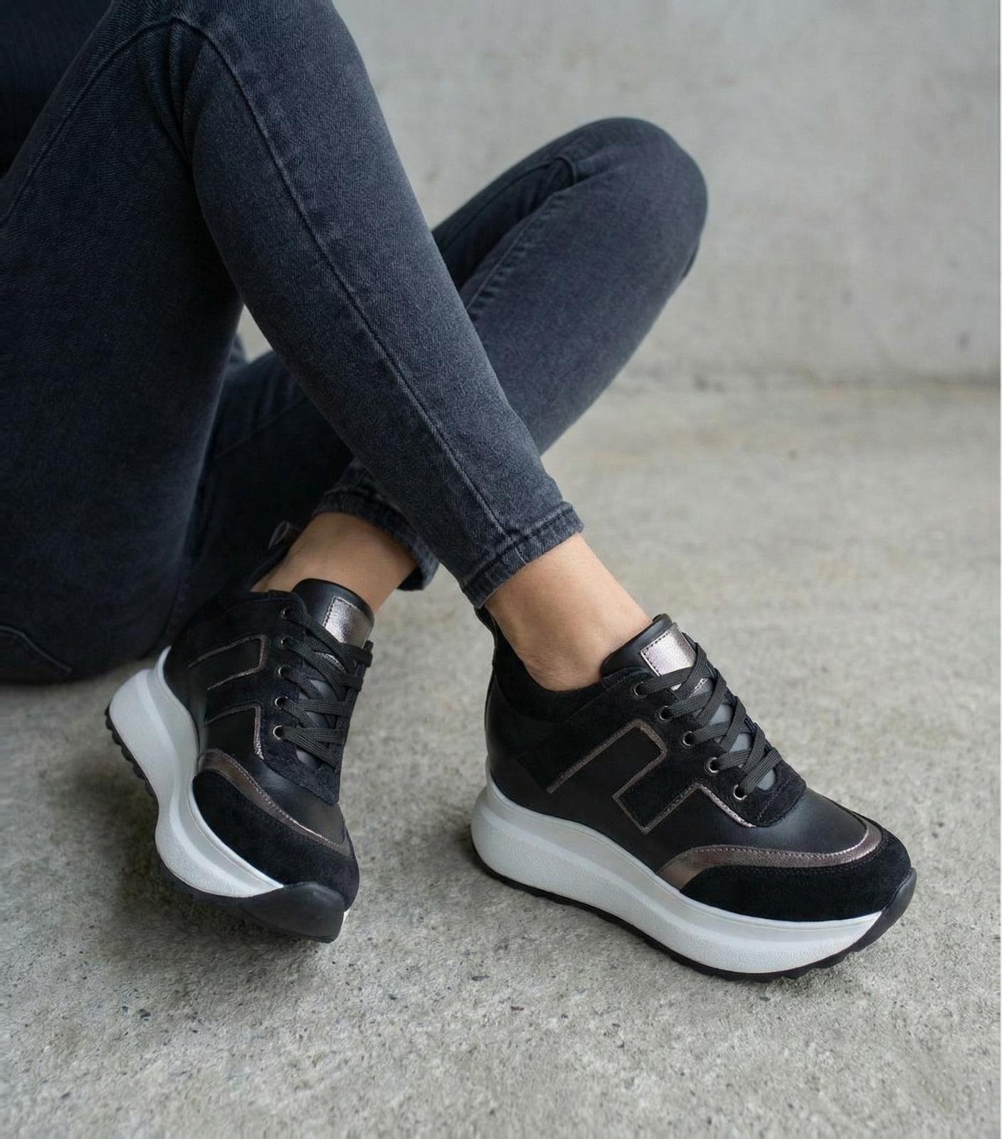 Modanizm Pristine Siyah Dolgu Spor Ayakkabı