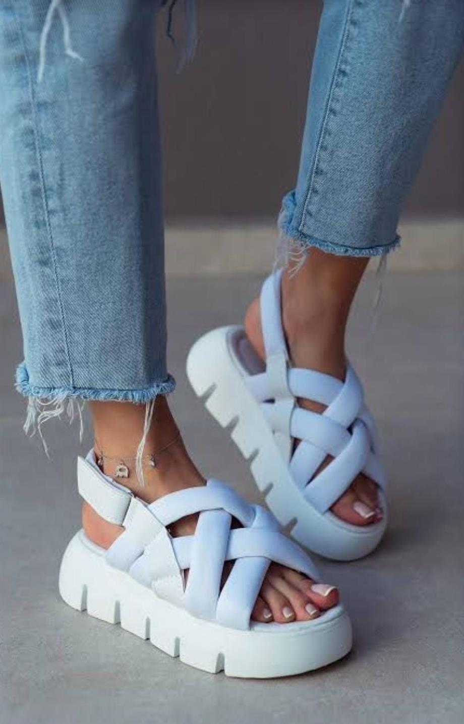 Modanizm Aphelia Beyaz Spor Sandalet