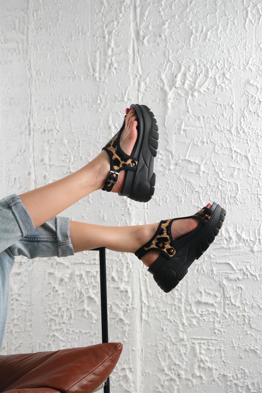 Modanizm Minx Siyah Spor Sandalet