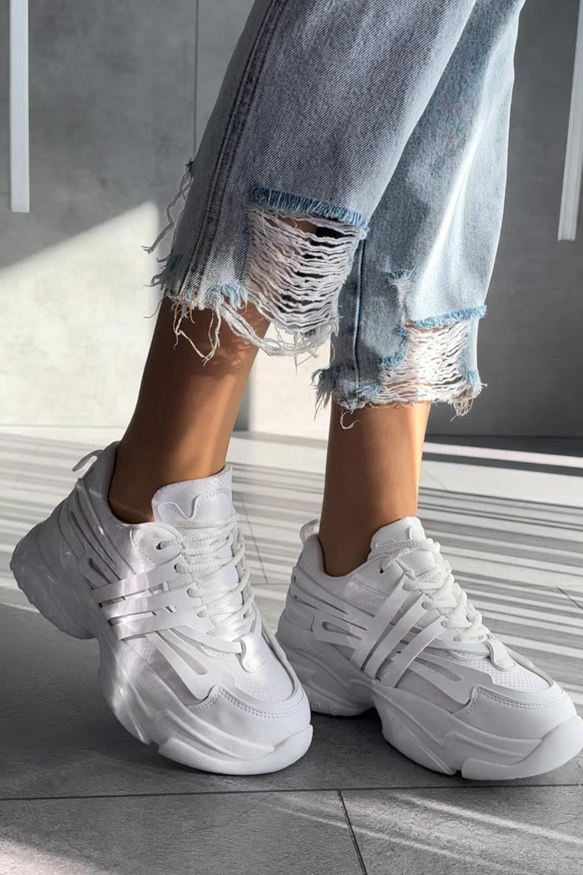 Modanizm Enna Beyaz Spor Ayakkabı