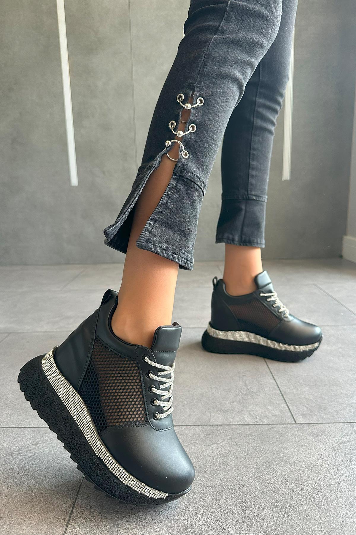 Modanizm Aeris Siyah Dolgu Spor Ayakkabı