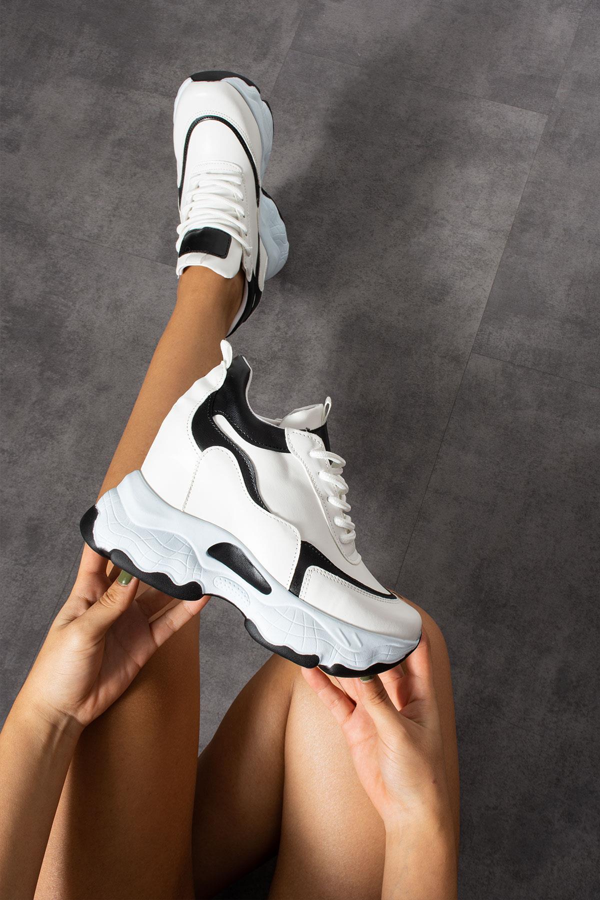 Modanizm Dean Gizli Topuklu Beyaz Spor Ayakkabı