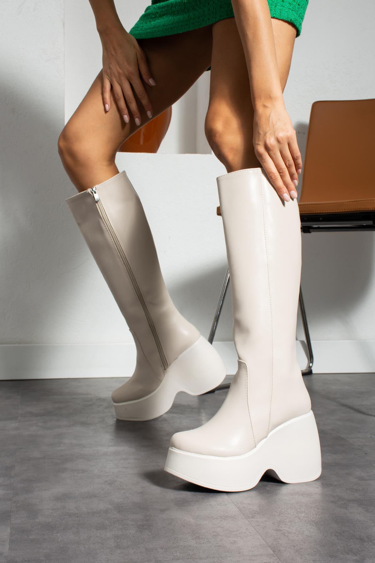 Modanizm Wild Krem Çizme