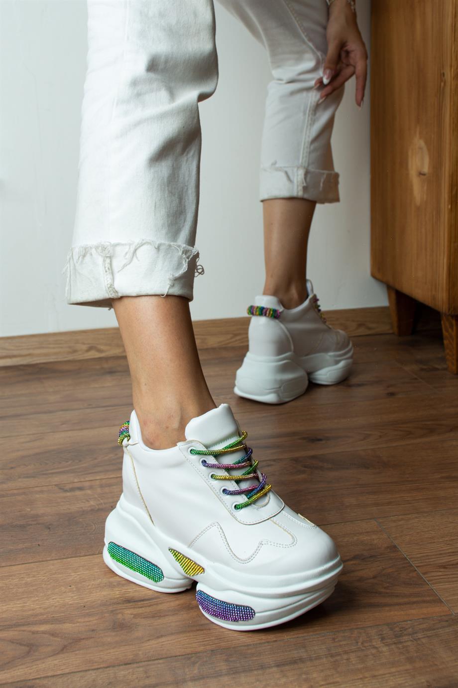 Modanizm Xander Gizli Topuklu Renkli Spor Ayakkabı