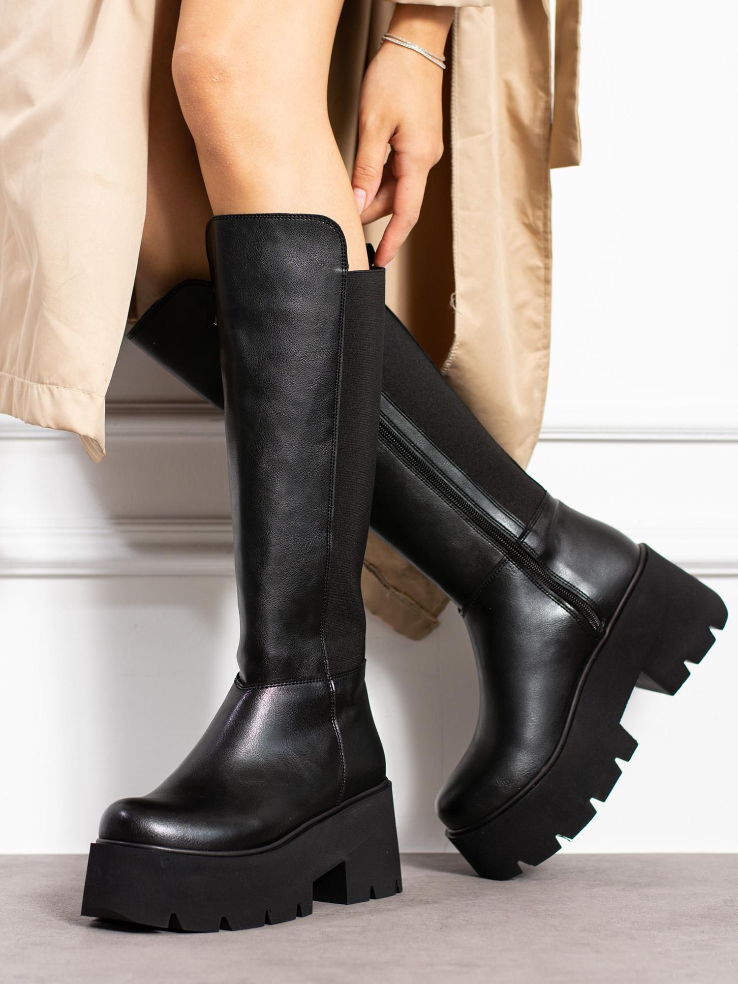 Modanizm Khen Topuklu Deri Çizme