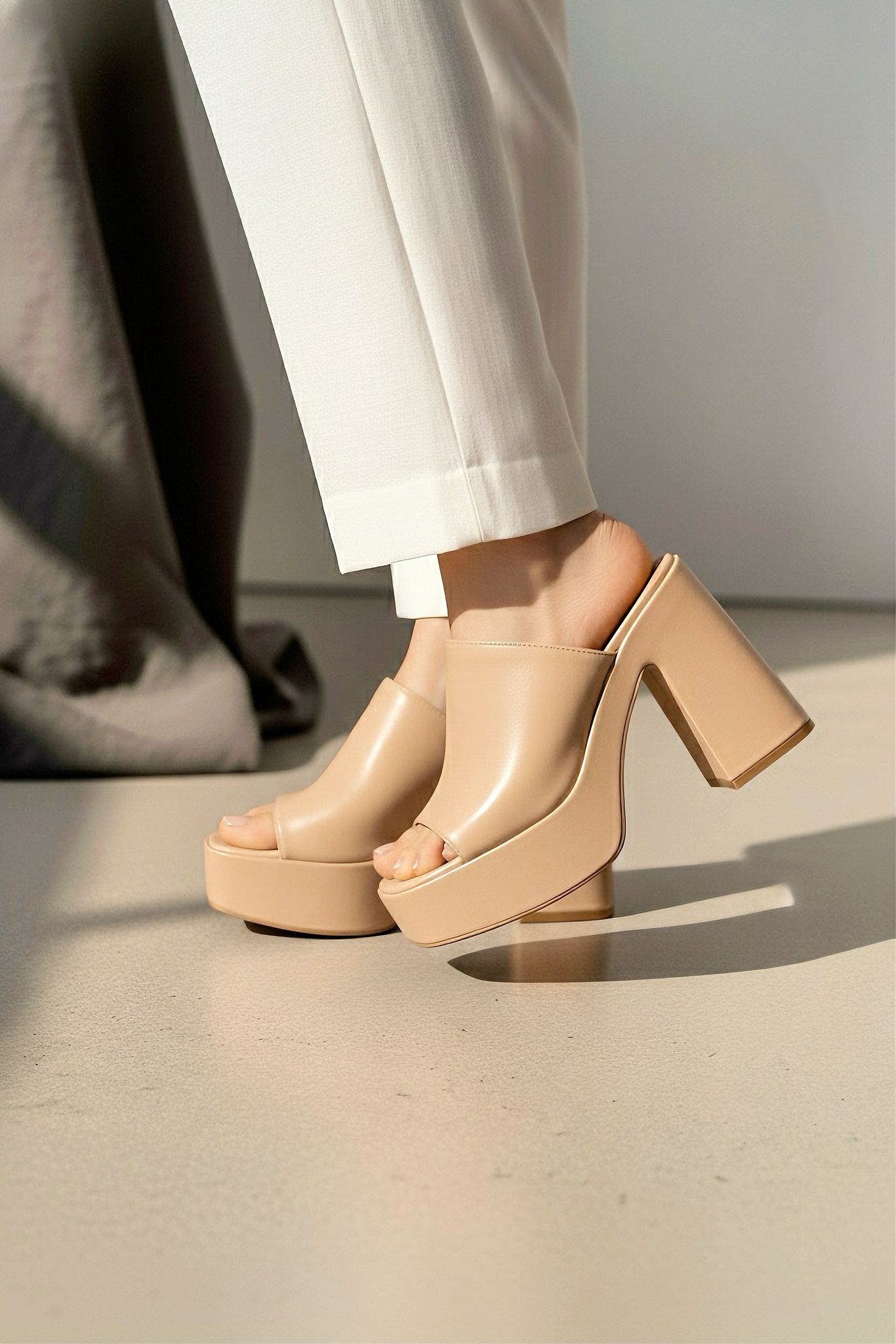 Modanizm Evoriah Topuklu Terlik - Ten