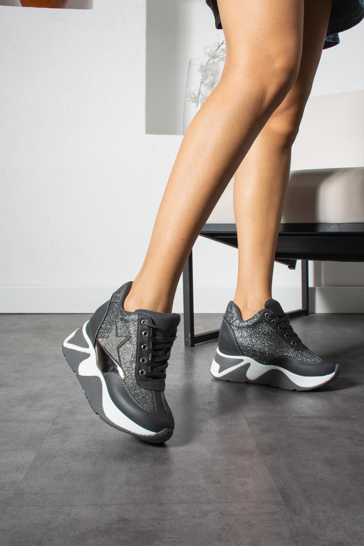 Modanizm Star Gri Spor Ayakkabı