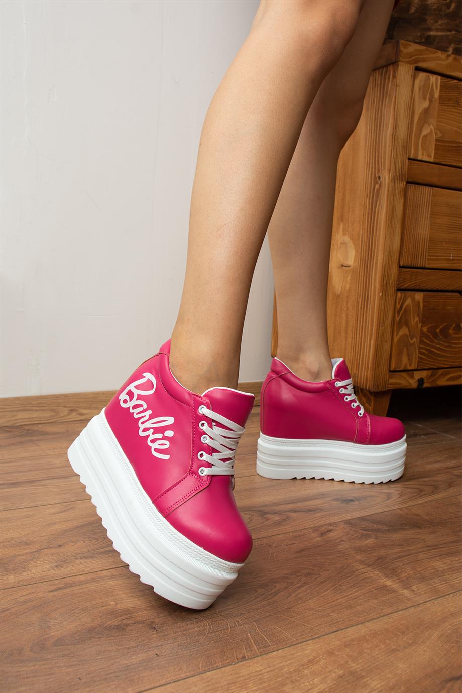 Modanizm Mellow Pembe Gizli Topuklu Spor Ayakkabı