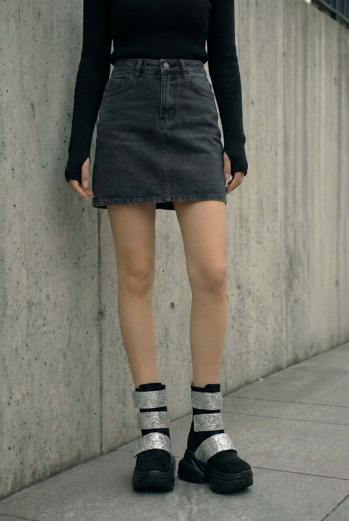 Pria Siyah Dolgu Topuk Süet Bot