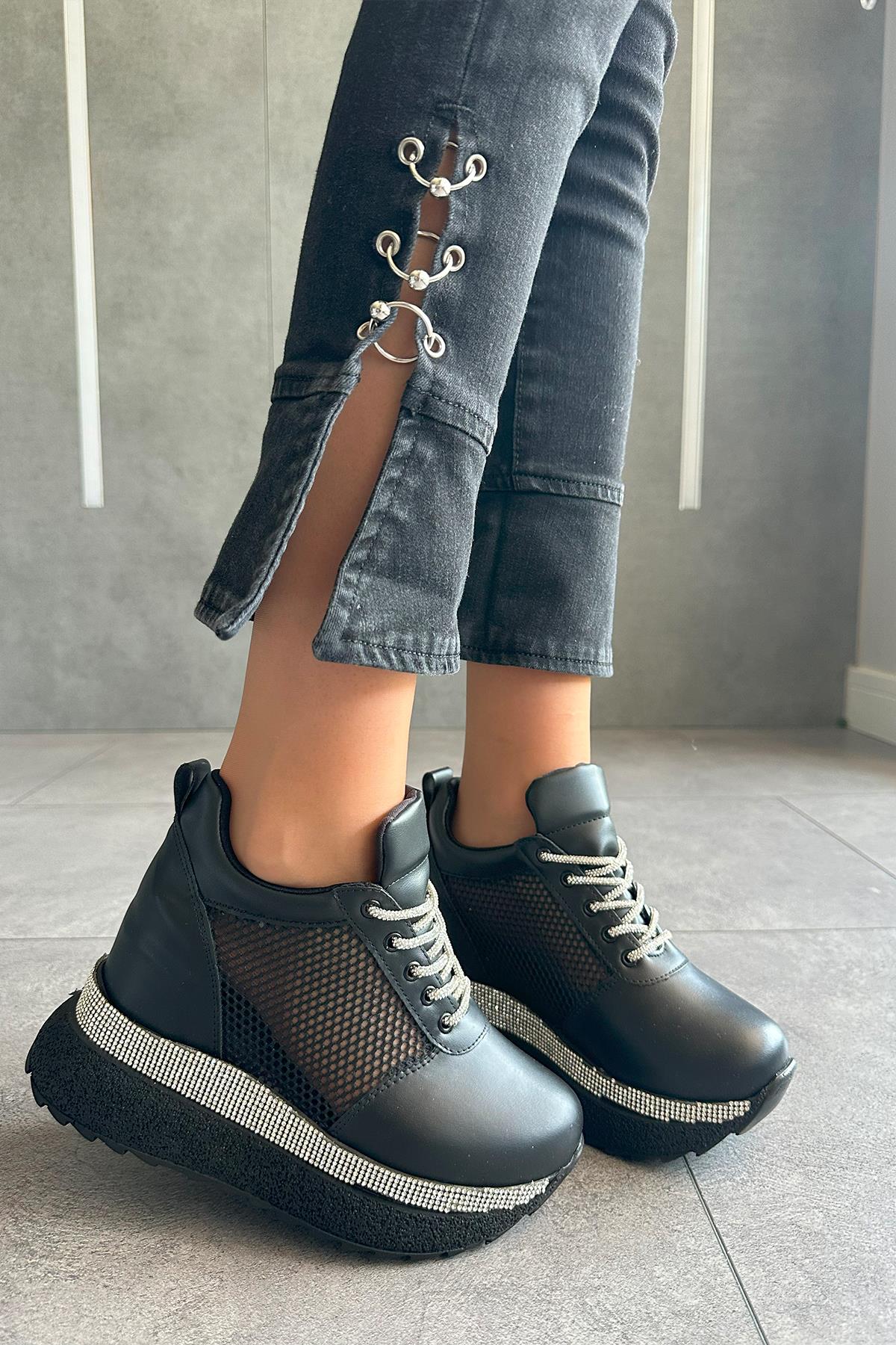 Modanizm Aeris Siyah Dolgu Spor Ayakkabı