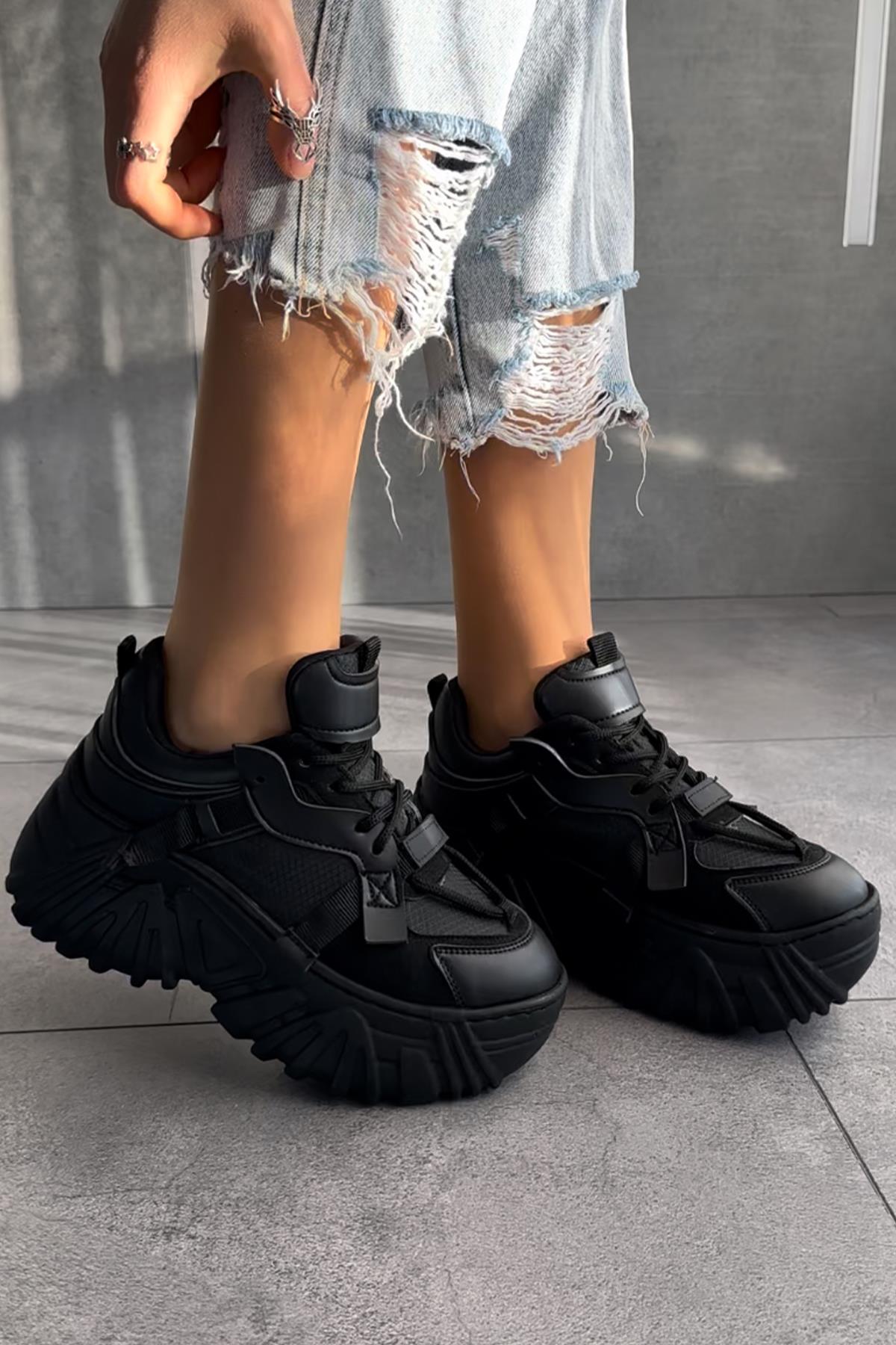 Modanizm Jossey Siyah Spor Ayakkabı