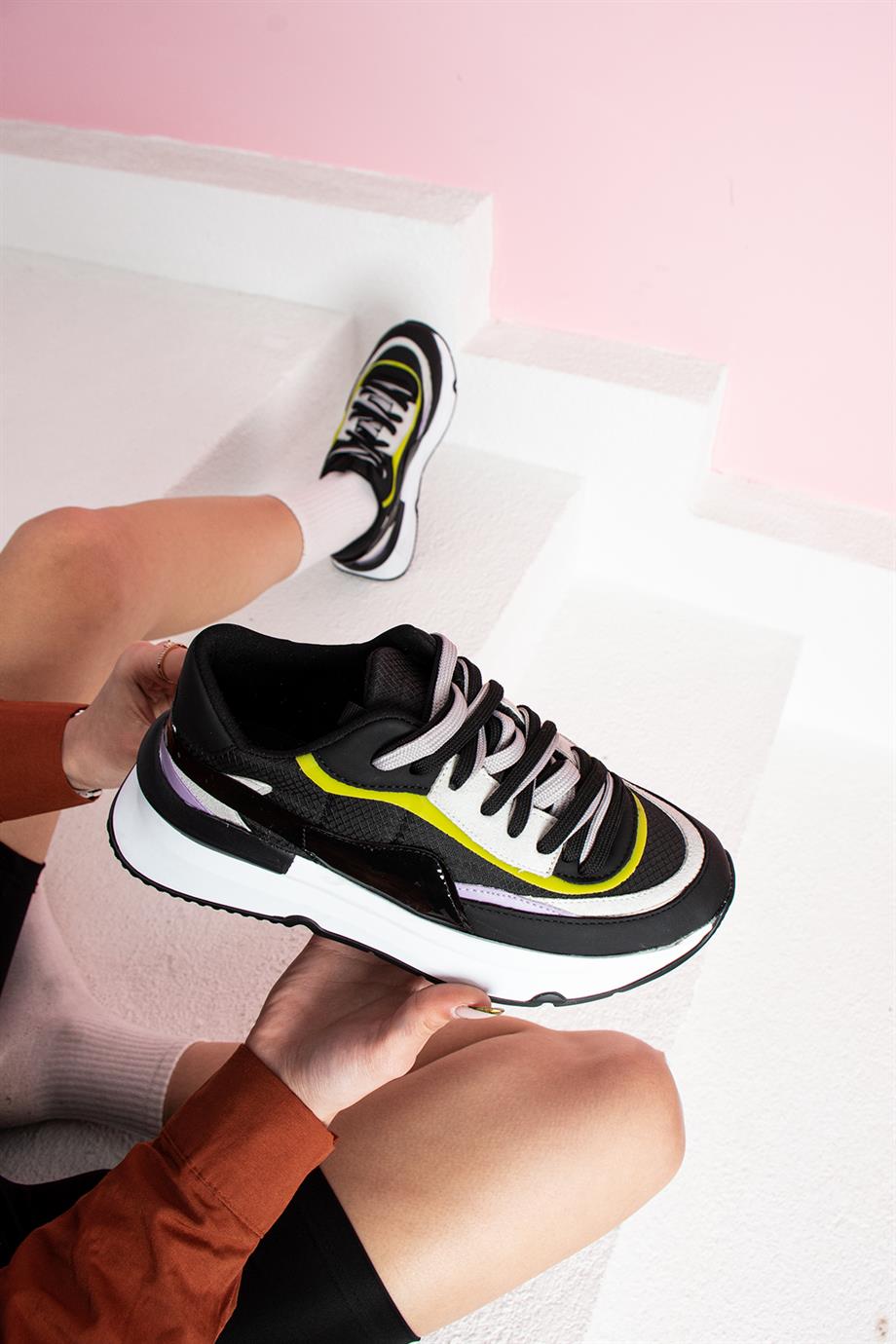 Modanizm Robbie Siyah Spor Ayakkabı