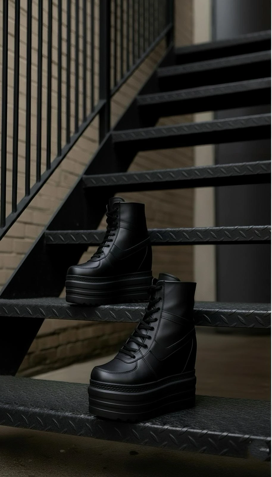 Arvra Siyah Dolgu Topuklu Spor Bot