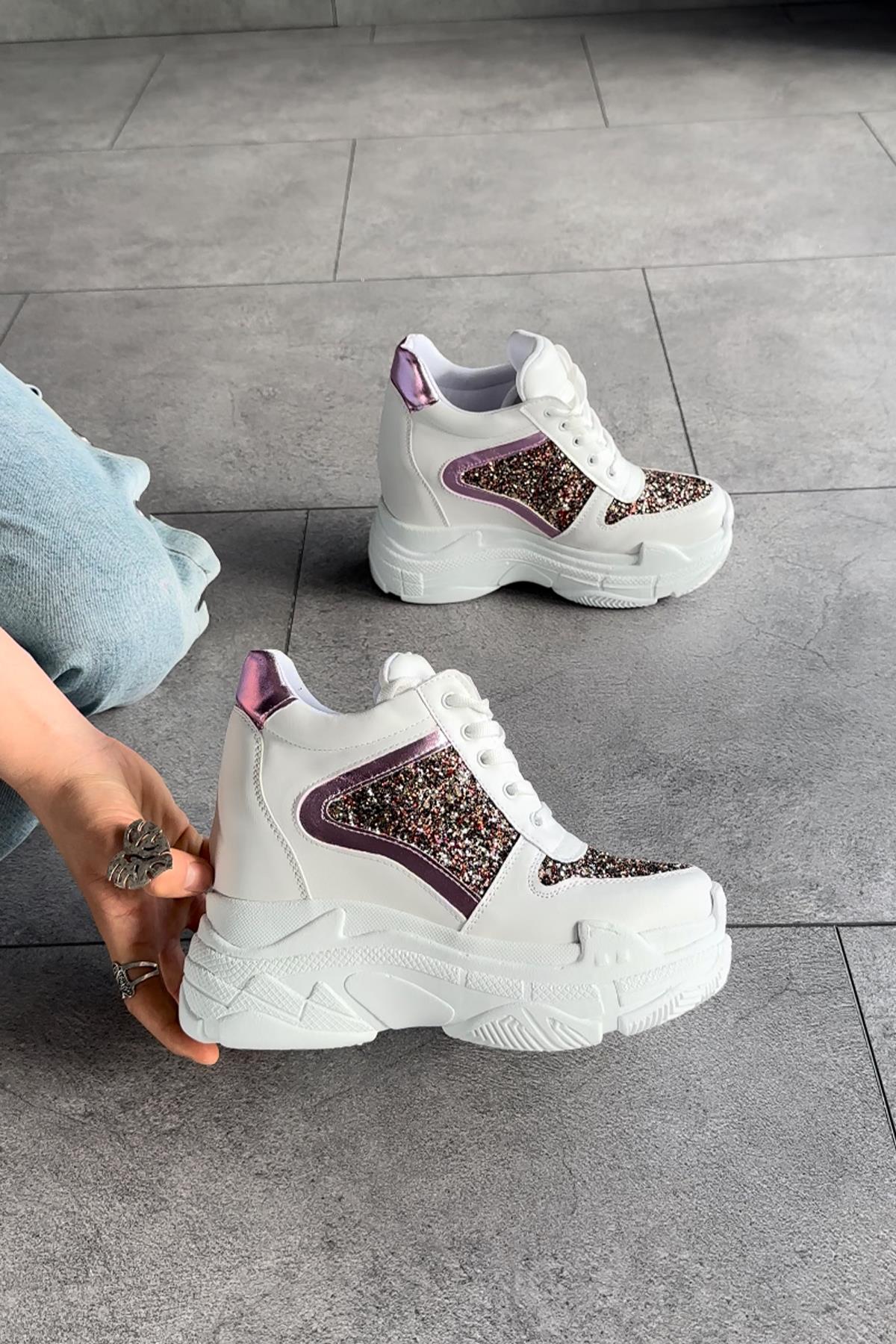 Glitterie Dolgu Spor Ayakkabı