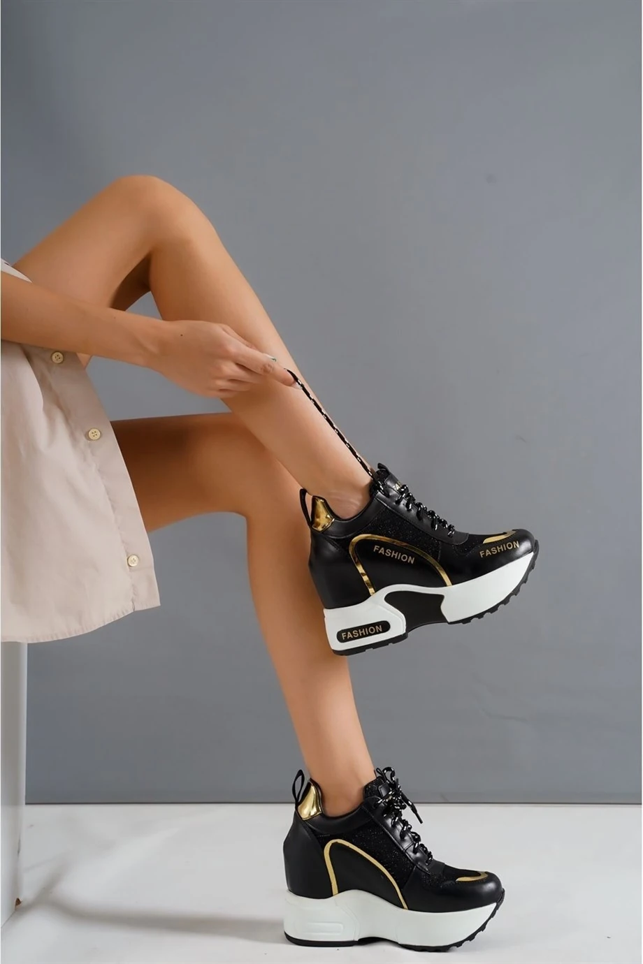 Jully Gizli Topuklu Spor Ayakkabı