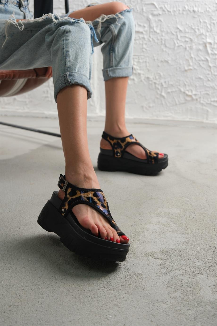 Modanizm Minx Siyah Spor Sandalet