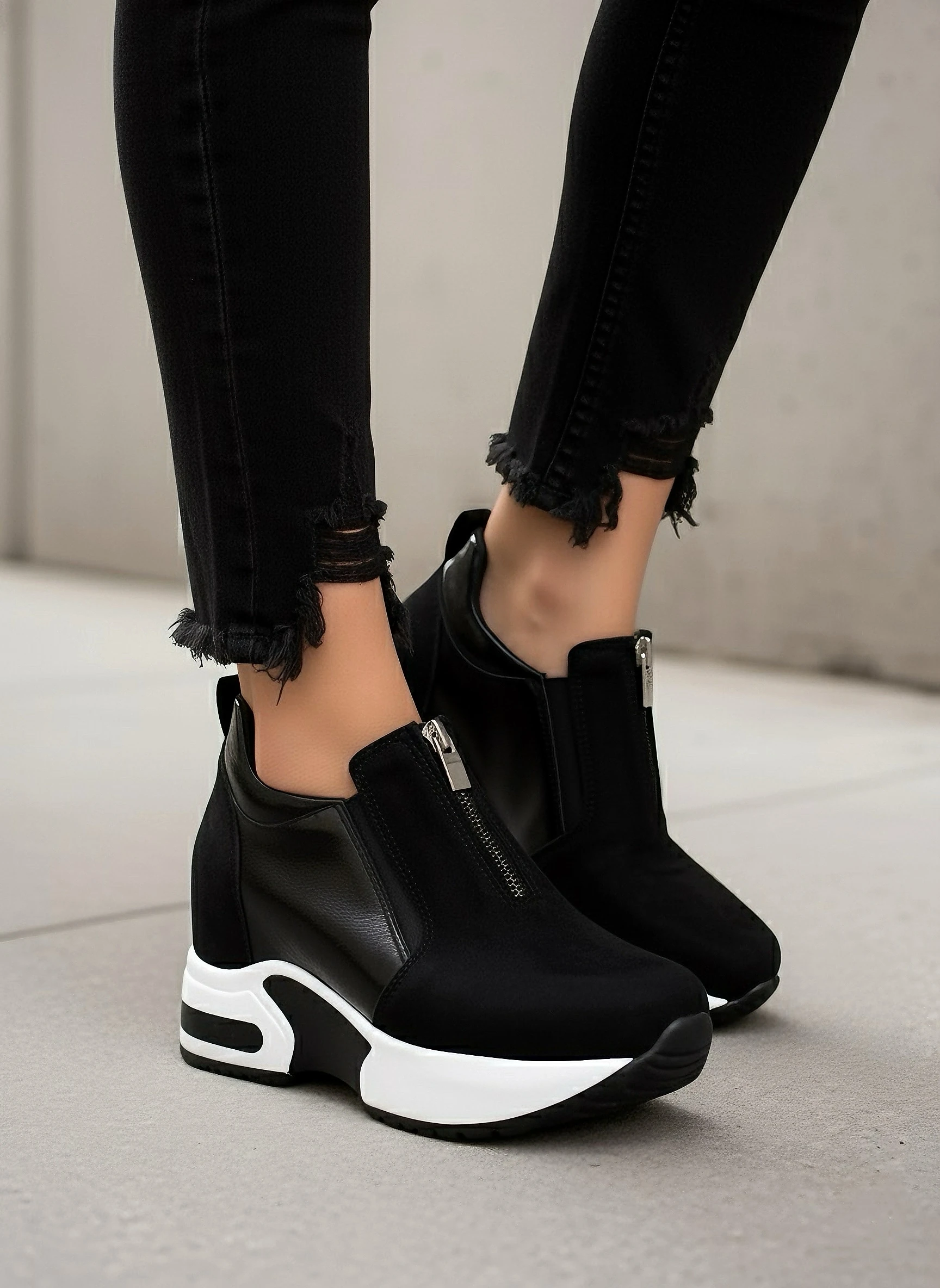 Modanizm Topaz-siyah Dolgu Spor Ayakkabı