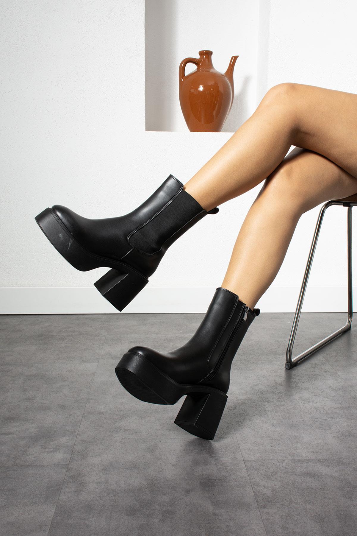 Modanizm Xoxo Siyah Cilt Bot