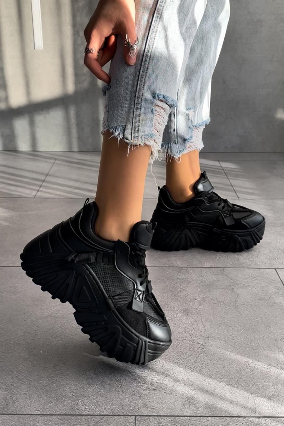 Modanizm Jossey Siyah Spor Ayakkabı