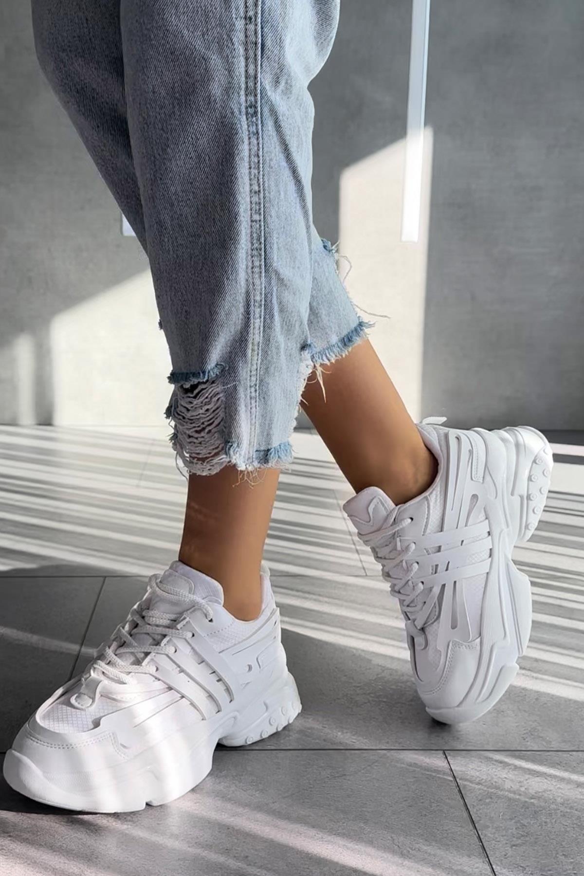 Modanizm Enna Beyaz Spor Ayakkabı