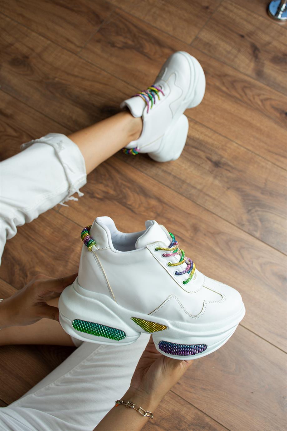 Modanizm Xander Gizli Topuklu Renkli Spor Ayakkabı