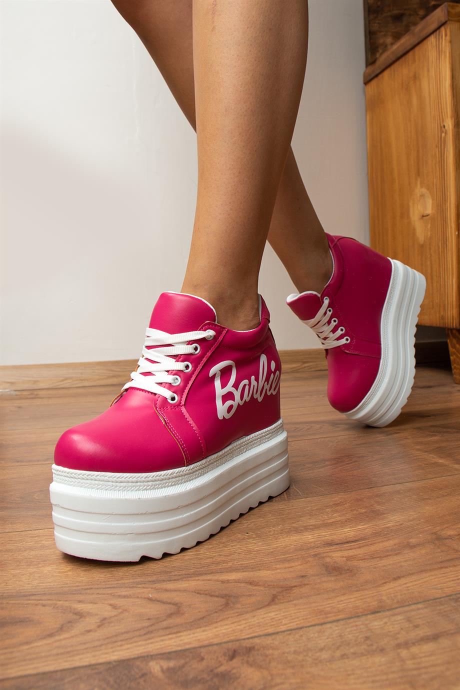 Modanizm Mellow Pembe Gizli Topuklu Spor Ayakkabı