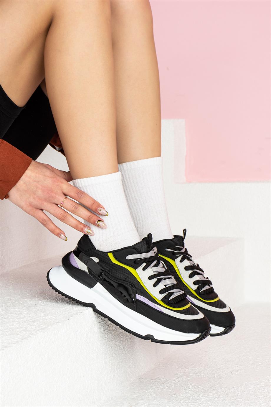 Modanizm Robbie Siyah Spor Ayakkabı