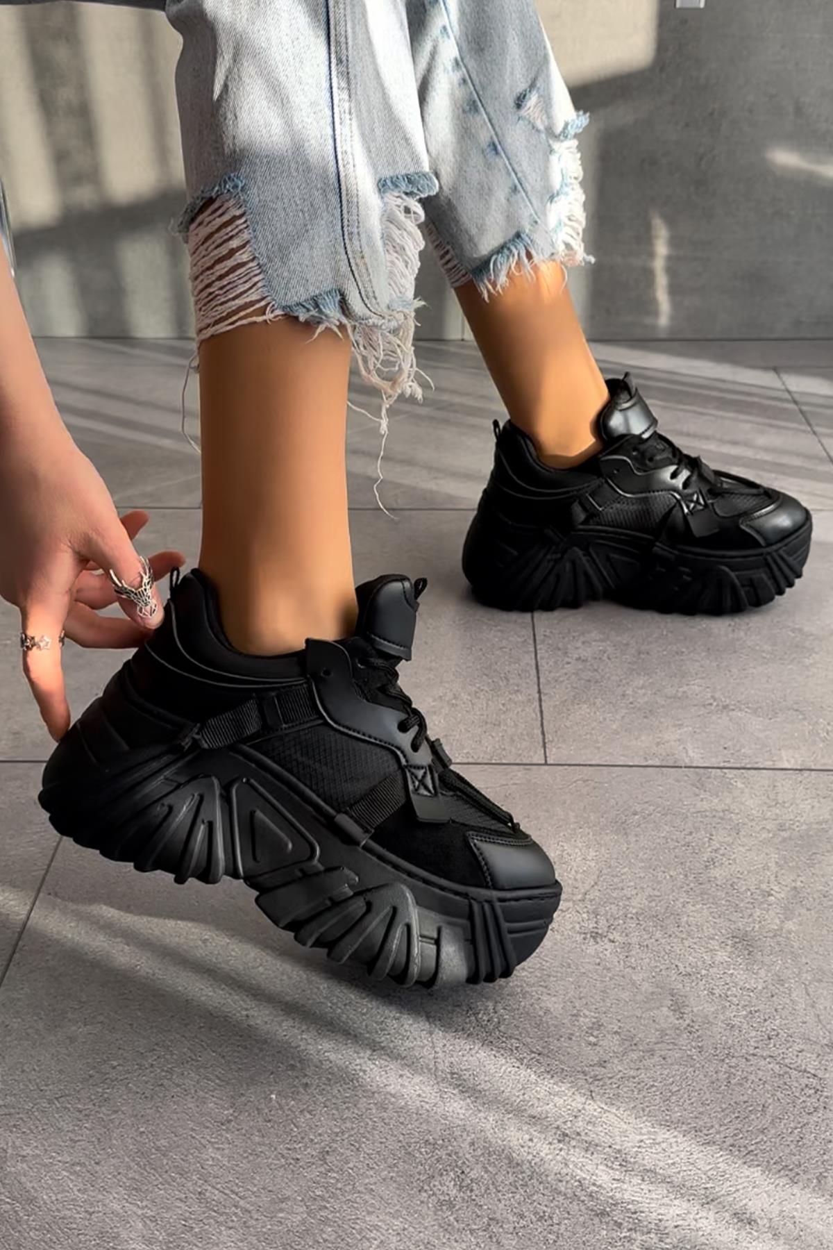 Modanizm Jossey Siyah Spor Ayakkabı