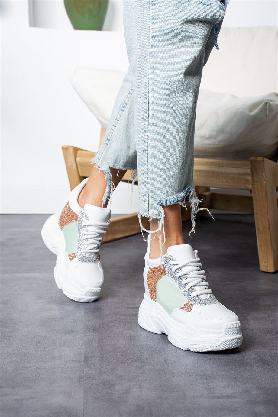 Maira Sim Detaylı Gizli Topuklu Spor Ayakkabı