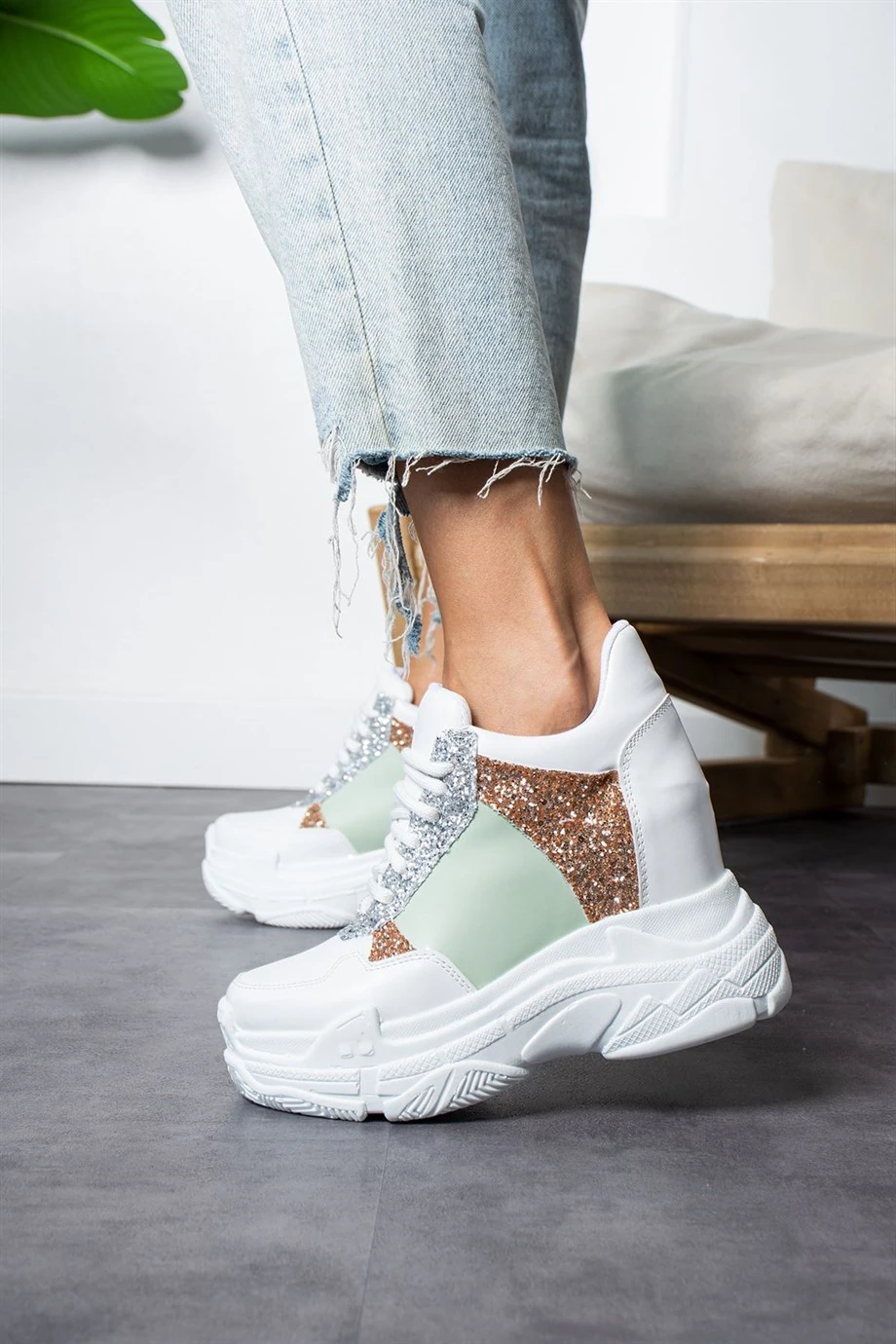 Maira Sim Detaylı Gizli Topuklu Spor Ayakkabı