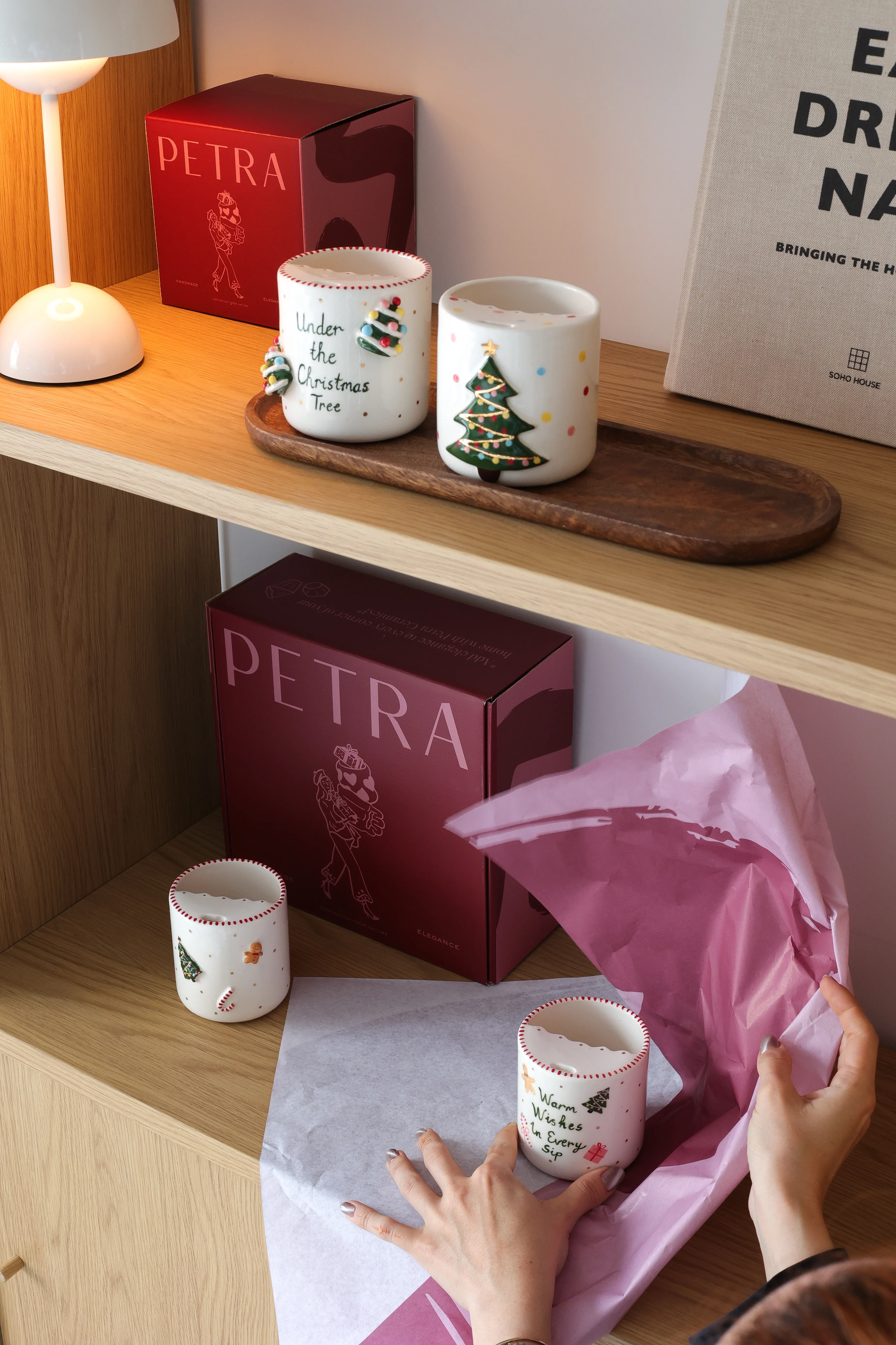 Warm Wishes In Every Sip Termos 24k altın detaylı