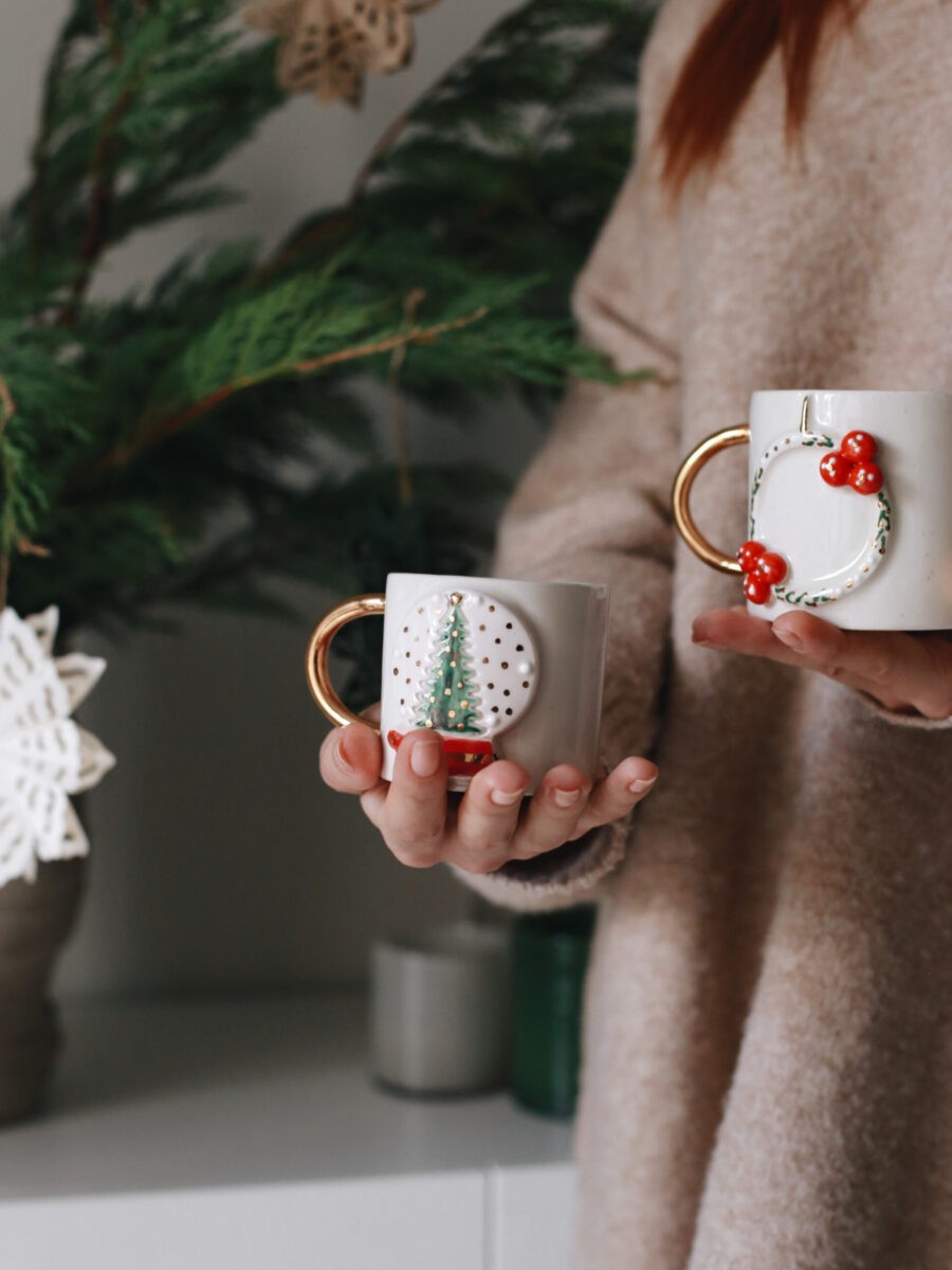 Pine Snow Globe Mug 