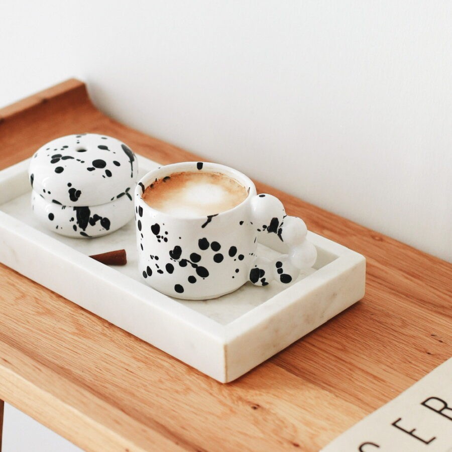 Bead Handle Dalmatian Mug 