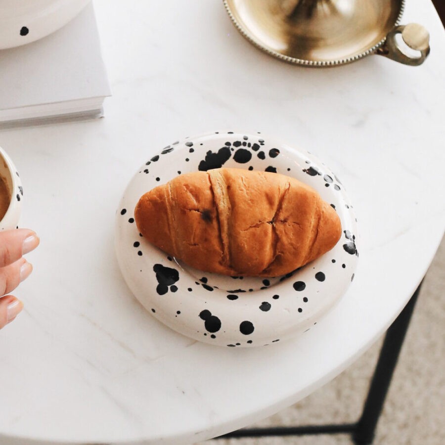 Dalmatian Donut Plate 