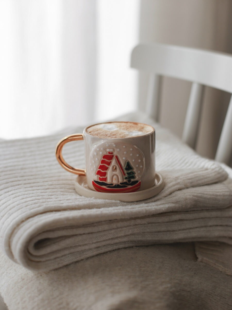 Home Snow Globe Duble Turkish Coffee Cup 