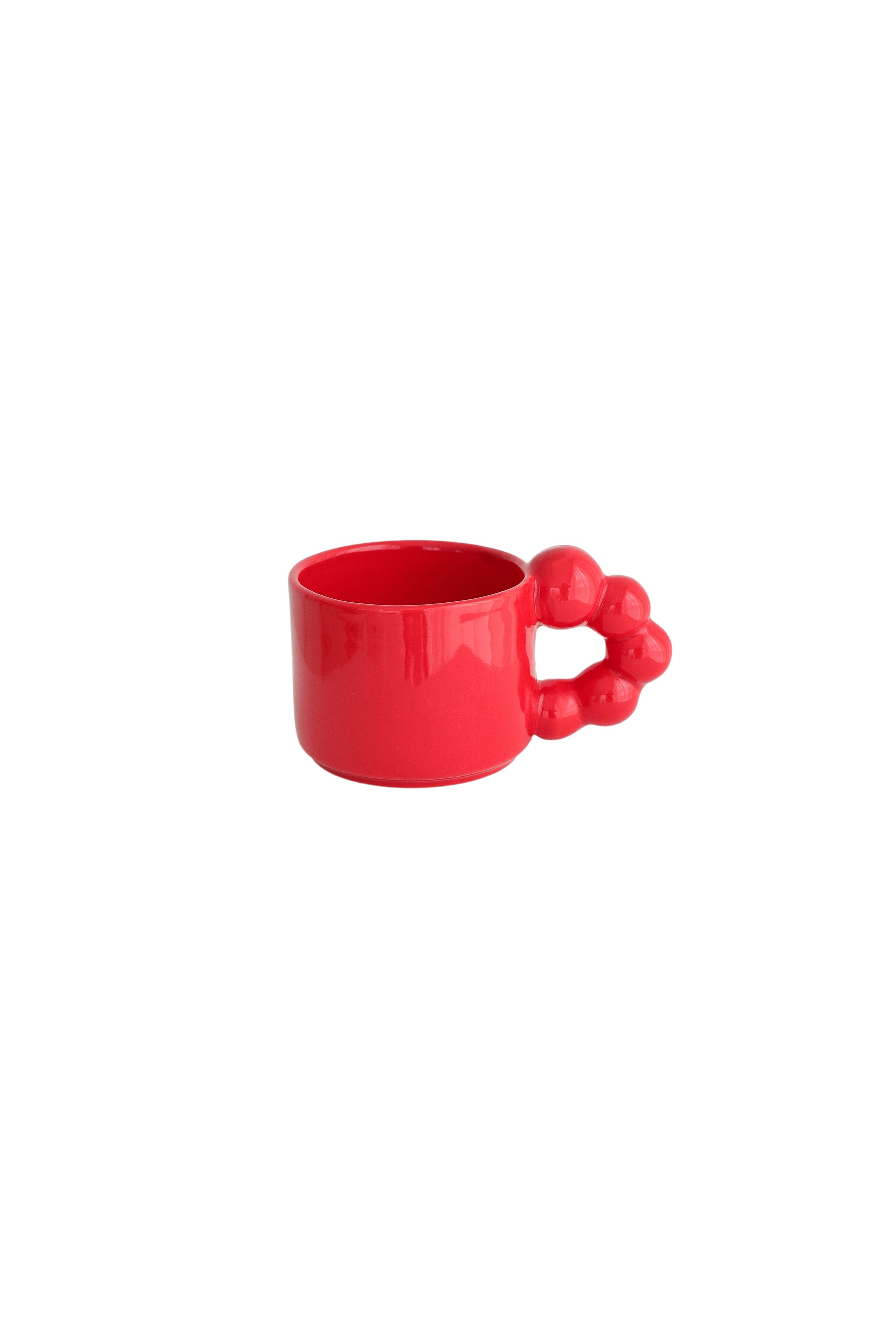 Bead Handle Mug - Kırmızı